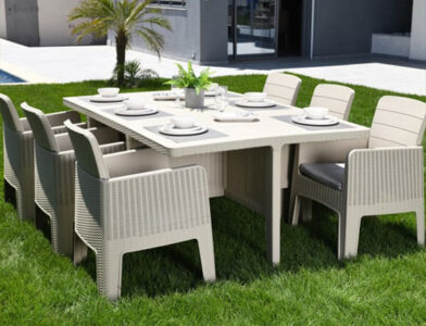 salon de jardin antalya pour 6 personnes. commandez ce salon de jardin 6 places en tunisie chez le marché du meuble