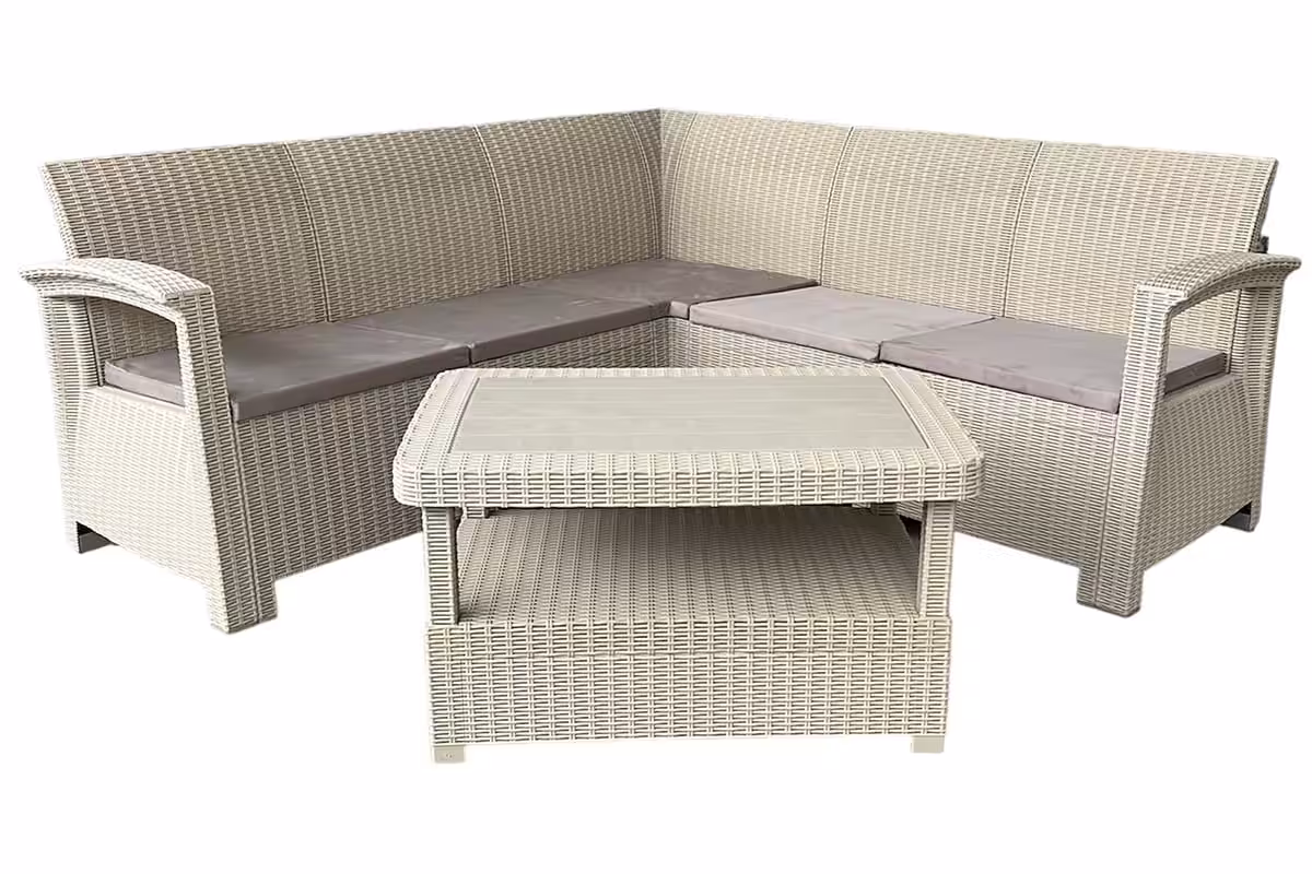 salon de jardin d'angle 5 places en tunisie