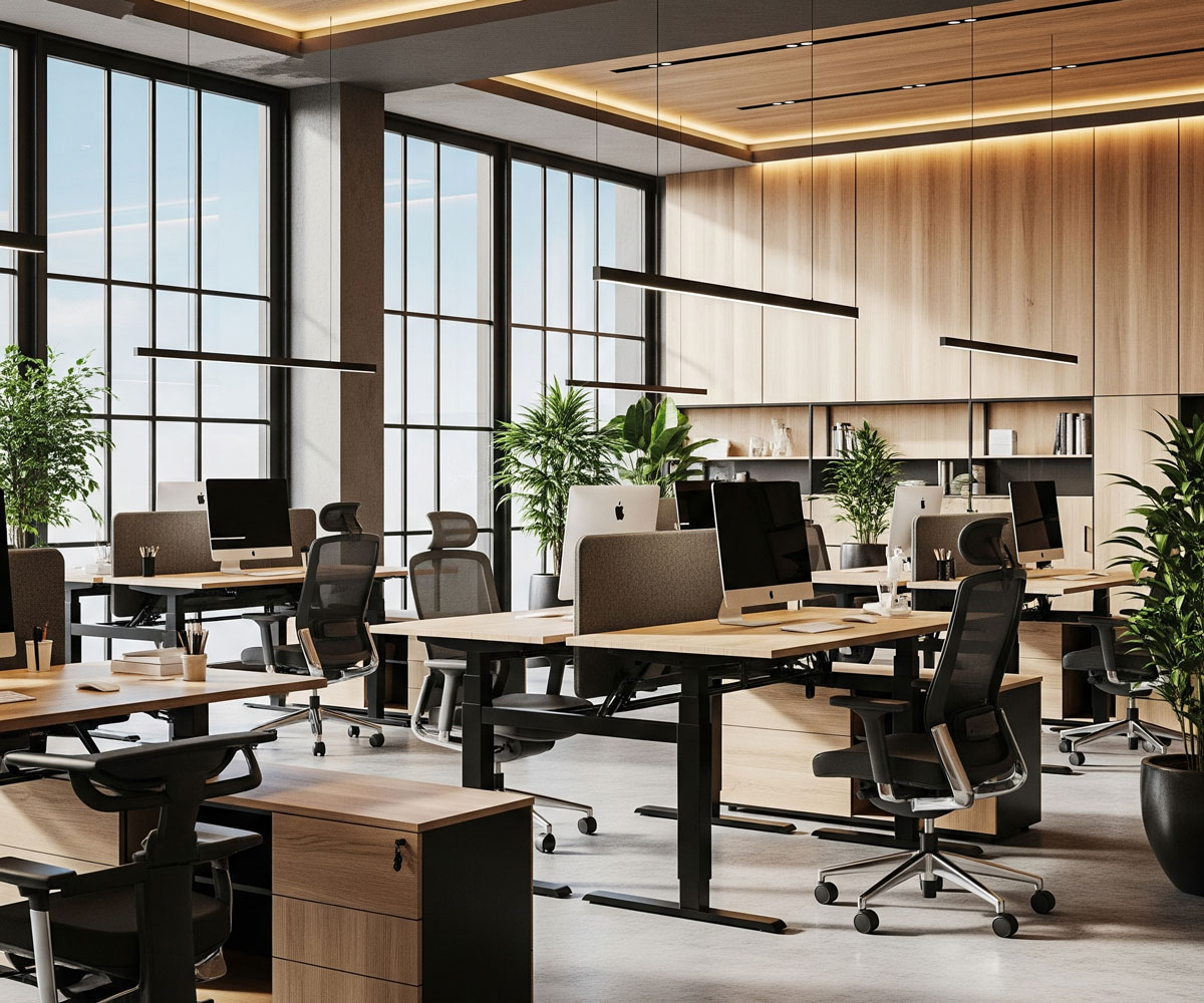 Tendances meuble bureau Tunisie 2025 open space moderne et ergonomique