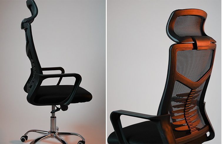 chaise AlphaDesk : Meilleure chaise ergonomique avec appui-tête intégré 