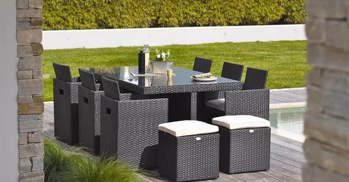commander en ligne une table de jardin pour 6 personnes en tunisie