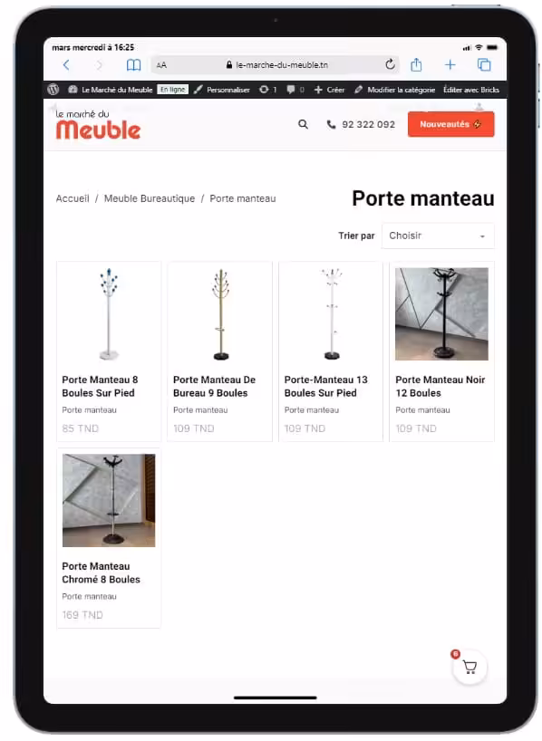 large gamme de portes manteaux sur pied en tunisie chez le marché du meuble