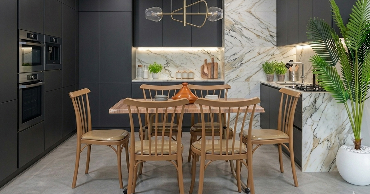 Table cuisine en bois durable et esthétique
