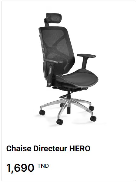Chaise Bureau Mal de Dos tunisie