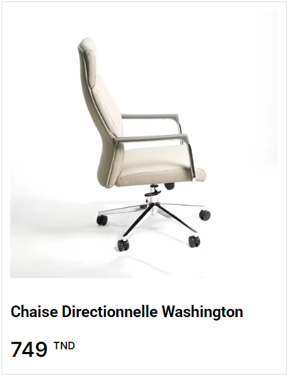 chaise directionnelle avec appui-tête disponible en tunisie