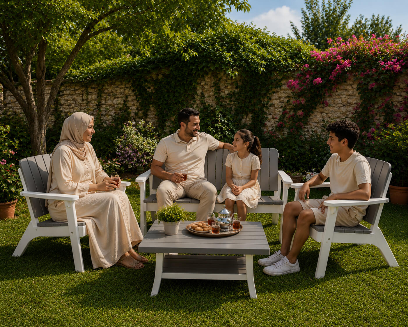 quel salon de jardin familial 4 places choisir en tunisie