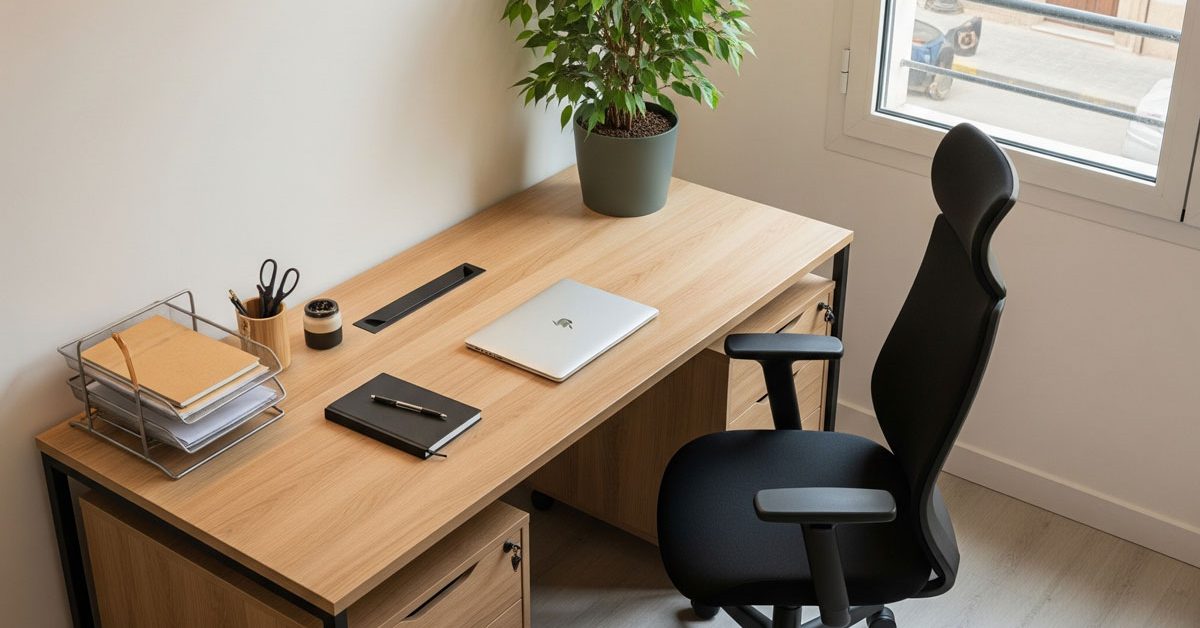 Bureau moderne et lumineux avec meuble bureau pas cher Tunisie